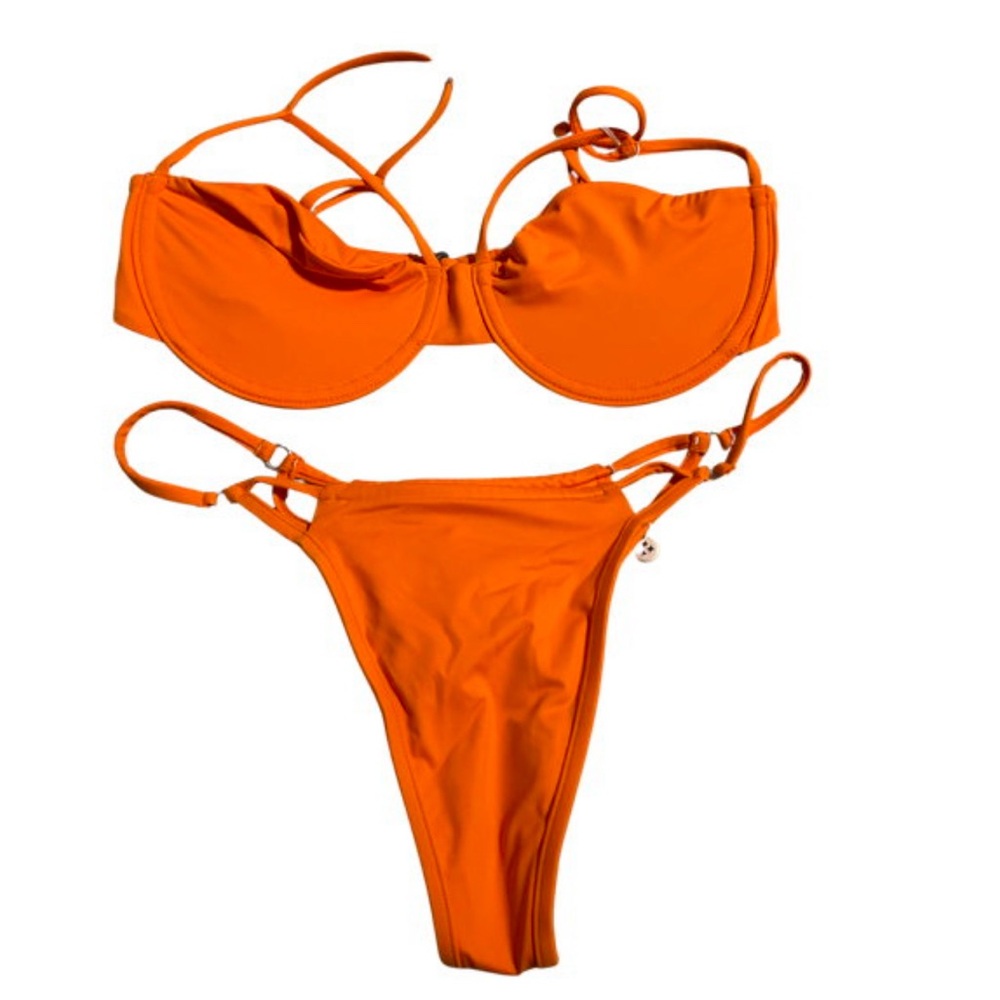 Frankie's Bikinis Orange Swim Bikini